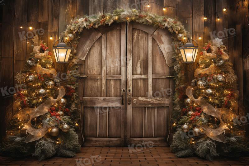 Kate Christmas Old Barn Backdrop for Photography - Kate Backdrop AU