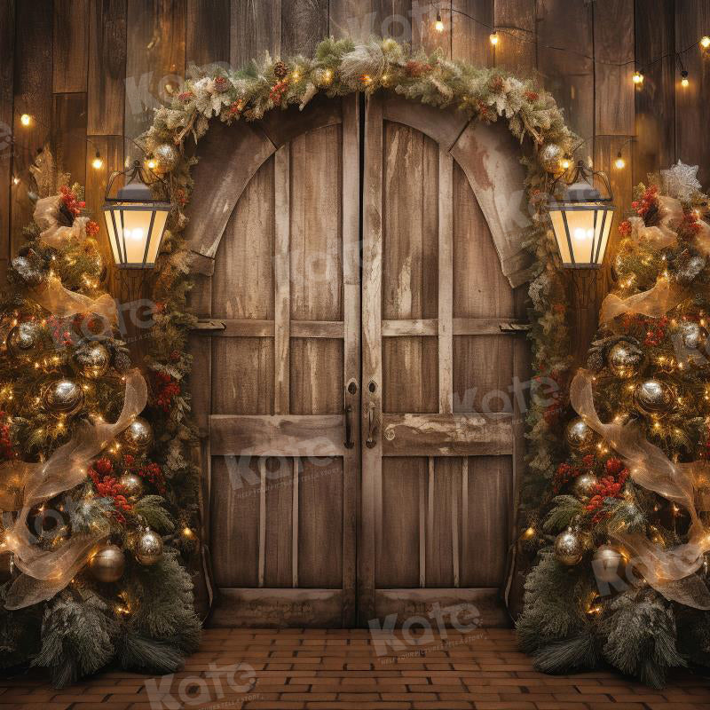 Kate Christmas Old Barn Backdrop for Photography - Kate Backdrop AU
