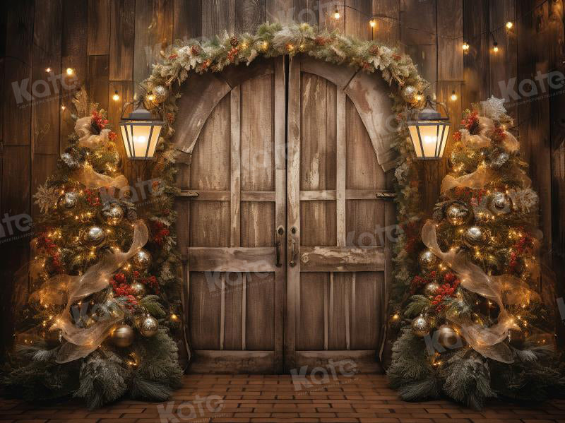 Kate Christmas Old Barn Backdrop for Photography - Kate Backdrop AU