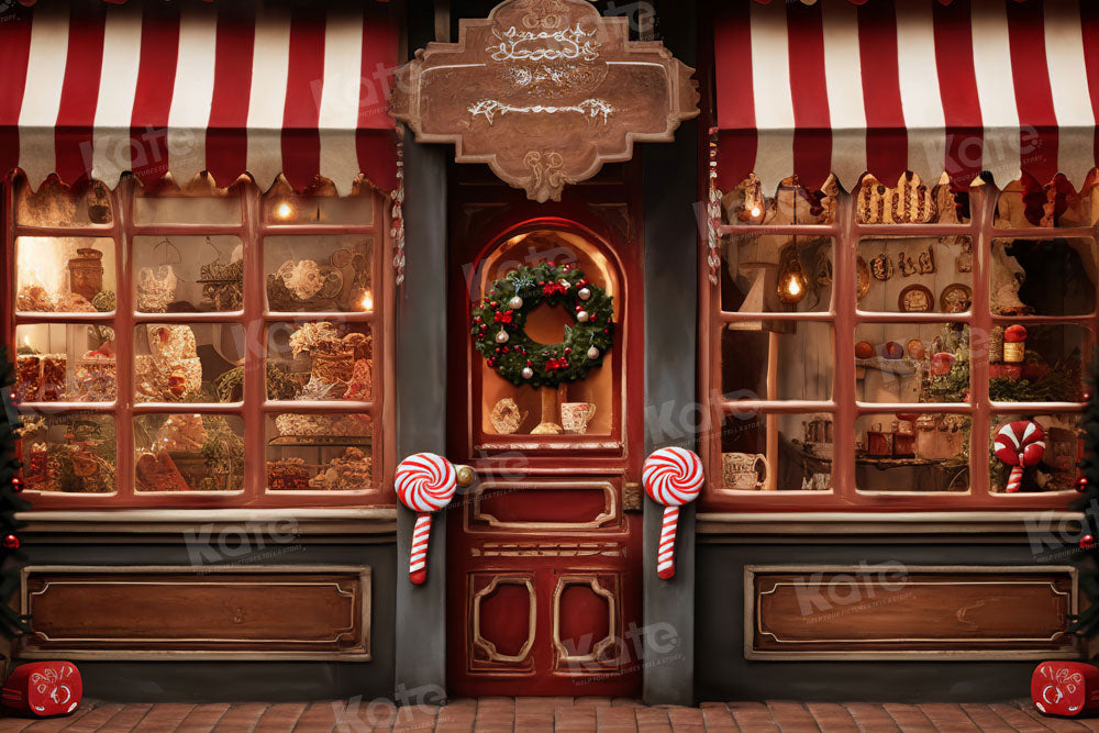 Kate Christmas Cookie Store Backdrop Designed by Emetselch - Kate Backdrop AU