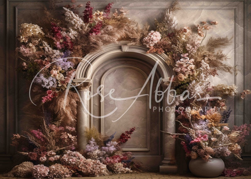 Kate Boho Fall Floral Arch Backdrop Designed By Rose Abbas - Kate Backdrop AU