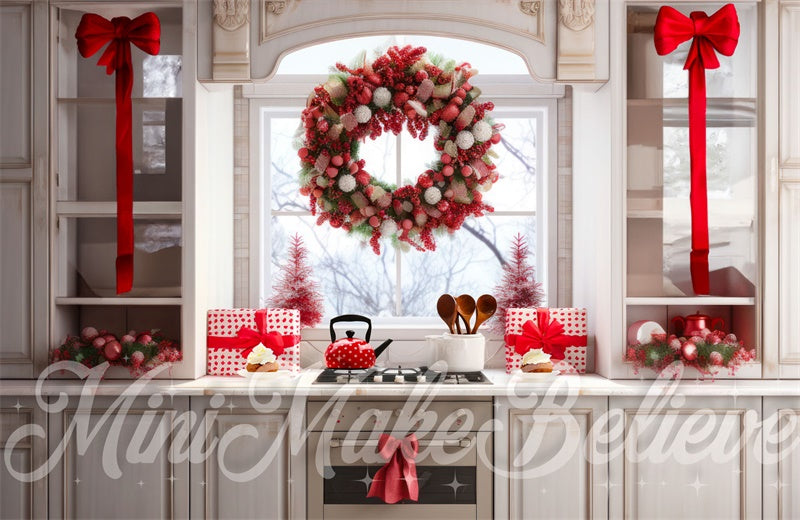 Kate Kitchen Large Middle Wreath Backdrop Designed by Mini MakeBelieve - Kate Backdrop AU