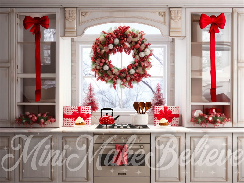 Kate Kitchen Large Middle Wreath Backdrop Designed by Mini MakeBelieve - Kate Backdrop AU