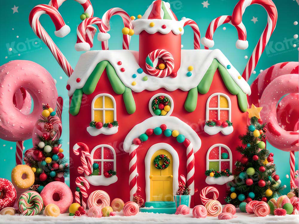 Kate Colorful Christmas Candies Backdrop for Photography - Kate Backdrop AU