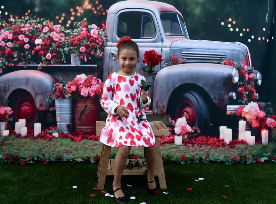 Kate Rose Truck Meadow Backdrop for Photography