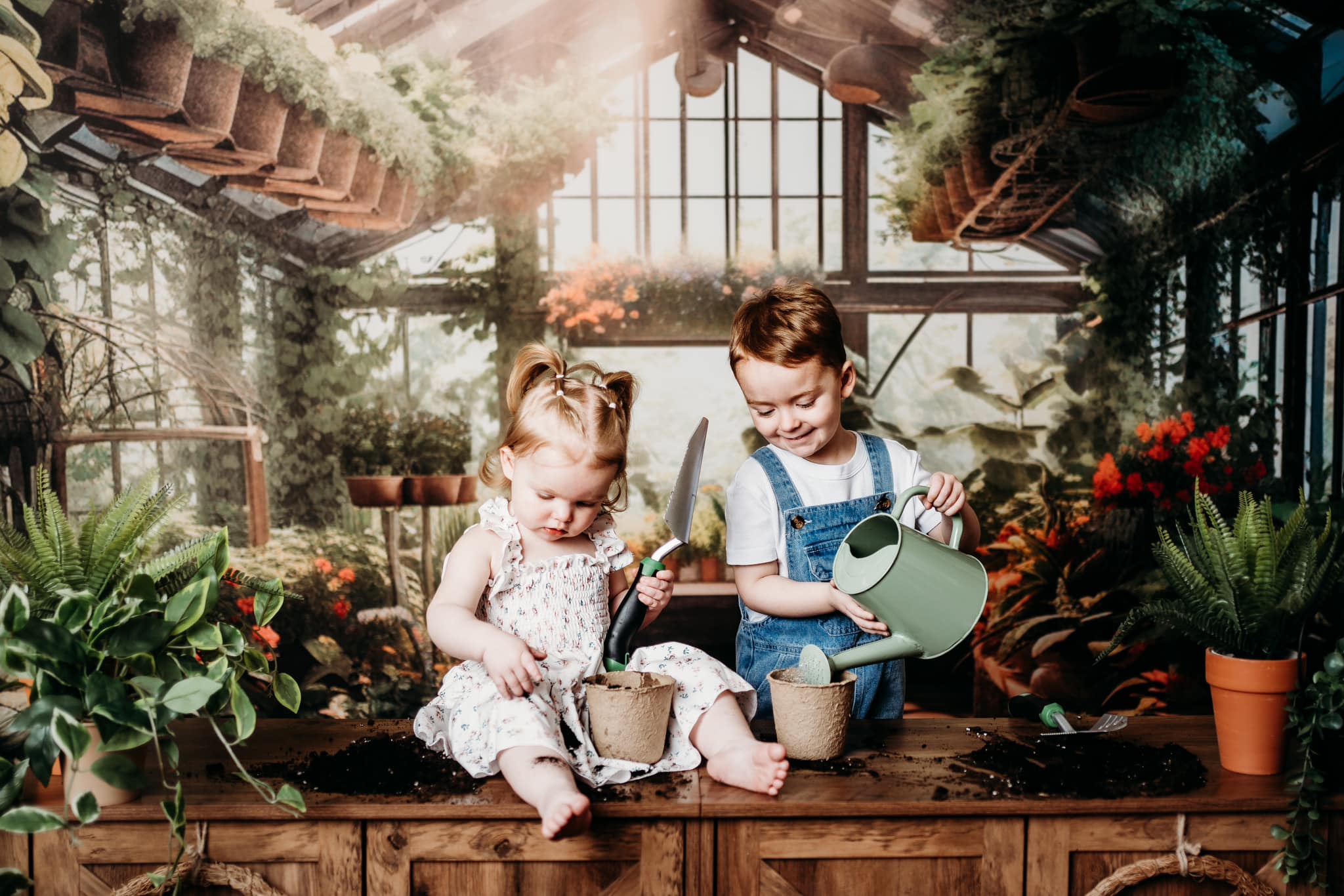 Kate Spring Greenhouse Backdrop Designed by Abbas Studio - Kate Backdrop AU