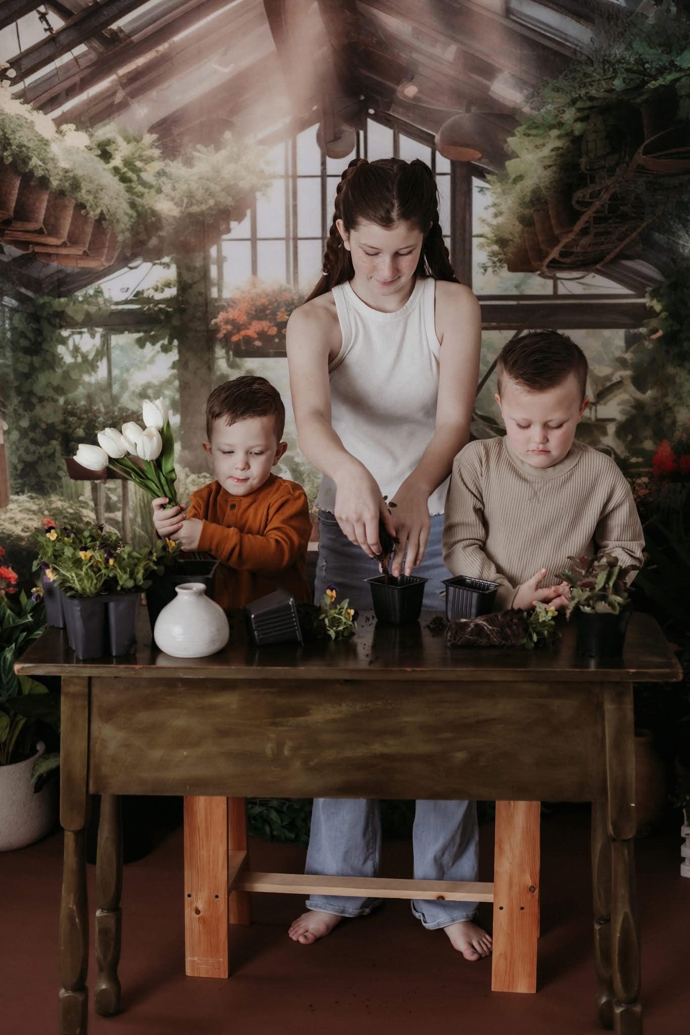 Kate Spring Greenhouse Backdrop Designed by Abbas Studio - Kate Backdrop AU