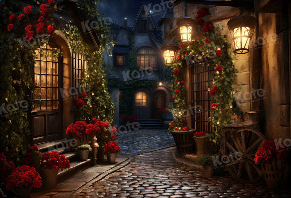 Kate Rose Flower Town Backdrop for Photography - Kate Backdrop AU