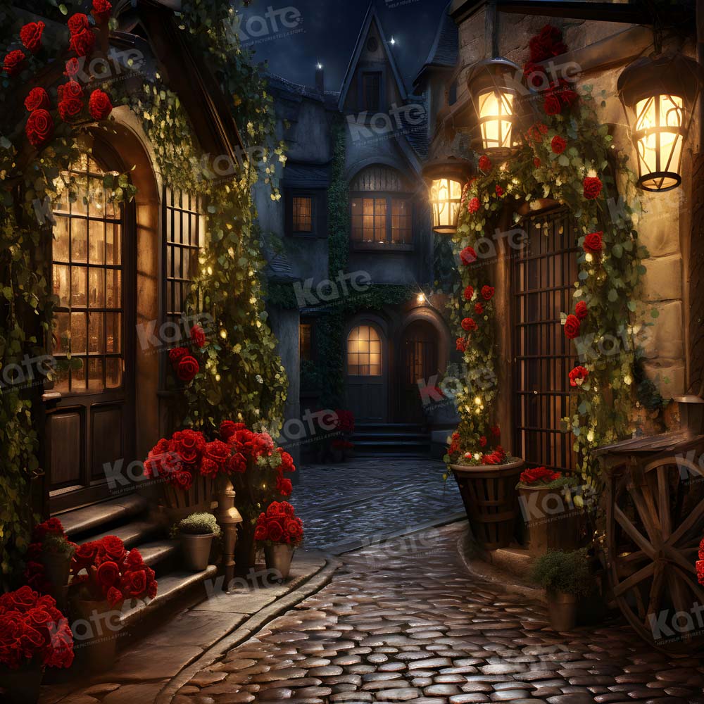 Kate Rose Flower Town Backdrop for Photography - Kate Backdrop AU