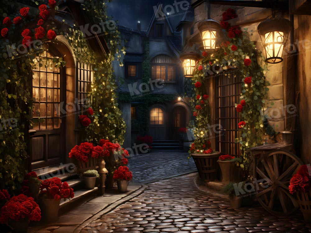 Kate Rose Flower Town Backdrop for Photography - Kate Backdrop AU