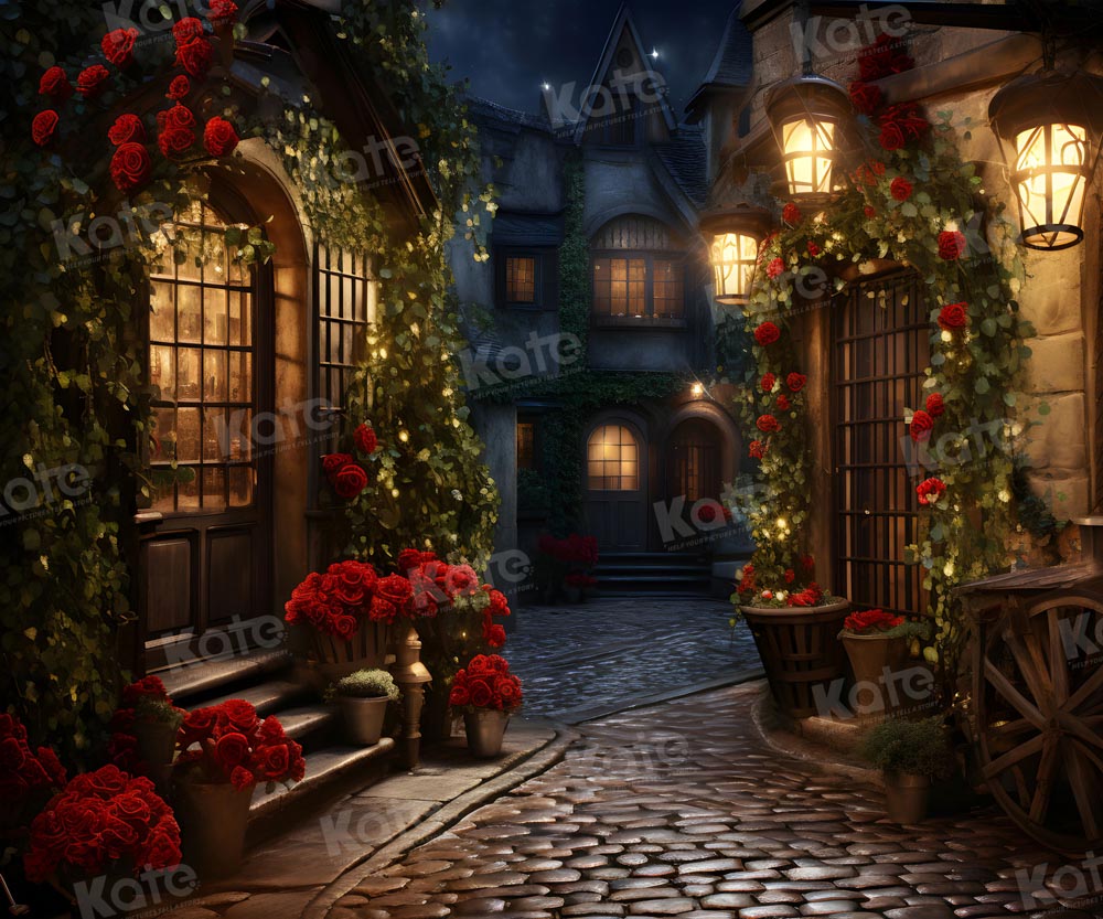 Kate Rose Flower Town Backdrop for Photography - Kate Backdrop AU