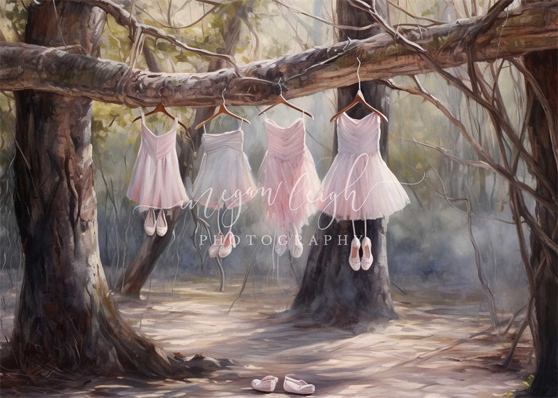 Kate Balletin the Woods Backdrop Designed by Megan Leigh Photography - Kate Backdrop AU