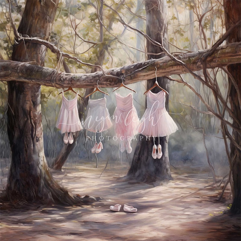 Kate Balletin the Woods Backdrop Designed by Megan Leigh Photography - Kate Backdrop AU