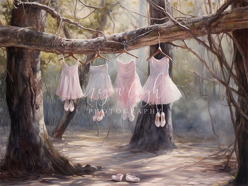 Kate Balletin the Woods Backdrop Designed by Megan Leigh Photography - Kate Backdrop AU