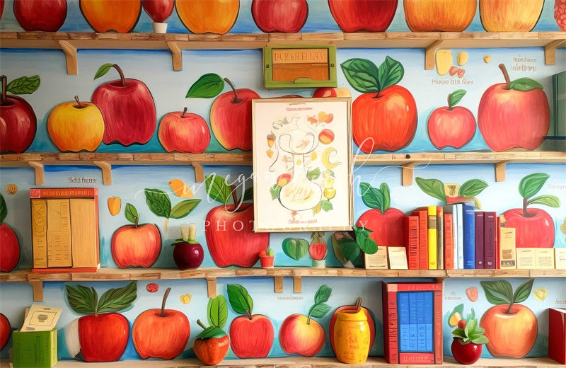 Kate Teachers Apple Backdrop Designed by Megan Leigh Photography - Kate Backdrop AU
