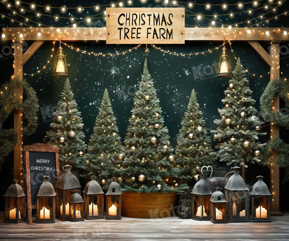 Kate Christmas Tree Farm Backdrop Designed by Chain Photography - Kate Backdrop AU