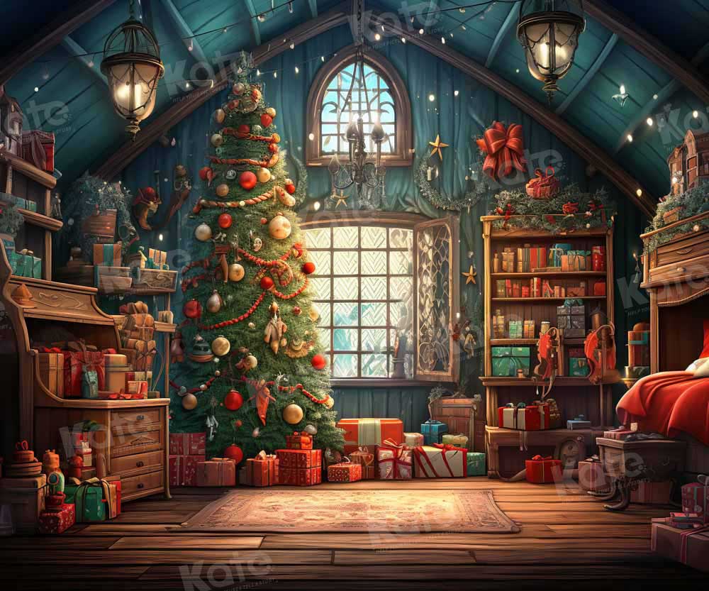 Kate Christmas Santa House Room Backdrop Designed by GQ - Kate Backdrop AU