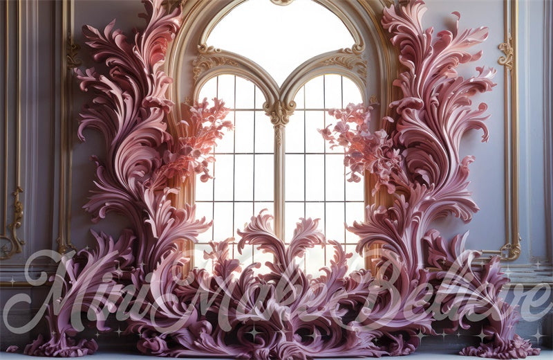 Kate Valentine Fantasy Castle Flourish Backdrop Designed by Mini MakeBelieve - Kate Backdrop AU