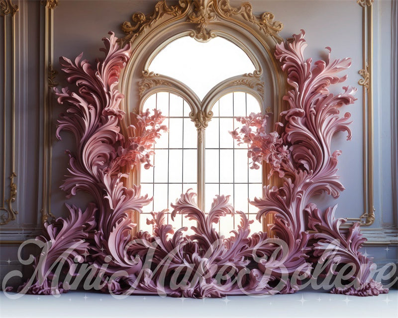 Kate Valentine Fantasy Castle Flourish Backdrop Designed by Mini MakeBelieve - Kate Backdrop AU