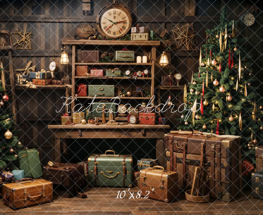 Kate Christmas Santa's Workshop Backdrop for Photography - Kate Backdrop AU