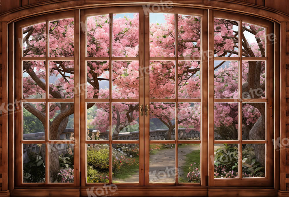 Kate Sakura Path Window Scenery Backdrop Designed by Chain Photography - Kate Backdrop AU
