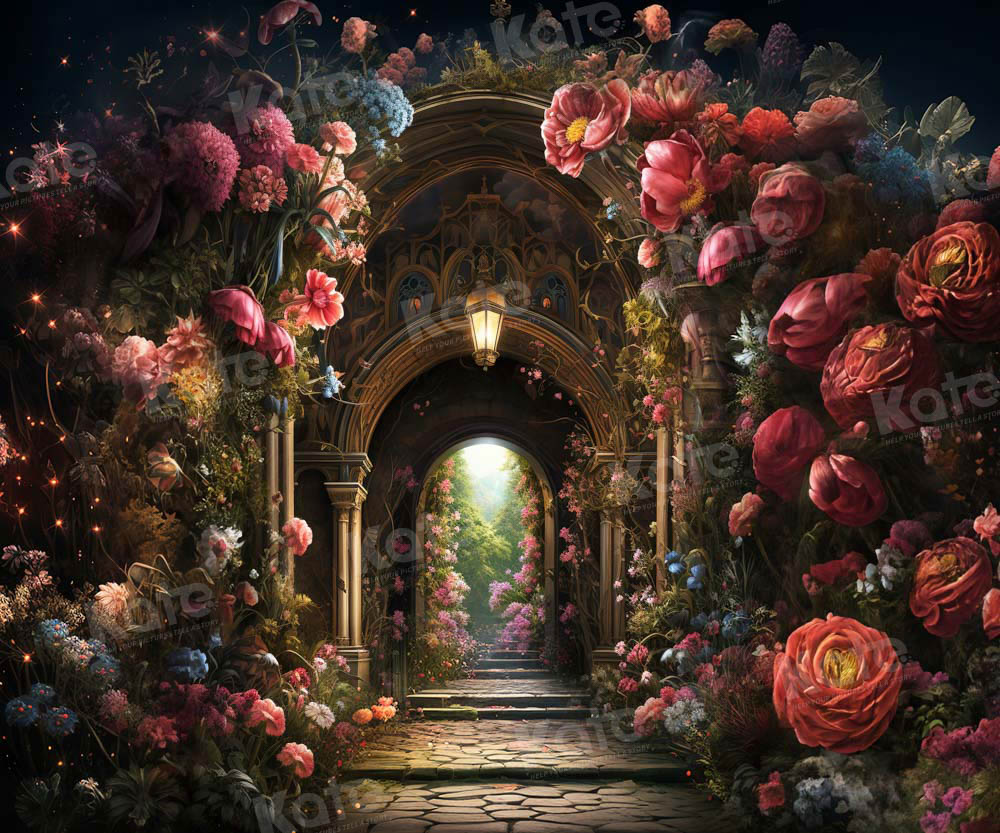 Kate Arch Church Flower Path Backdrop Designed by Chain Photography - Kate Backdrop AU