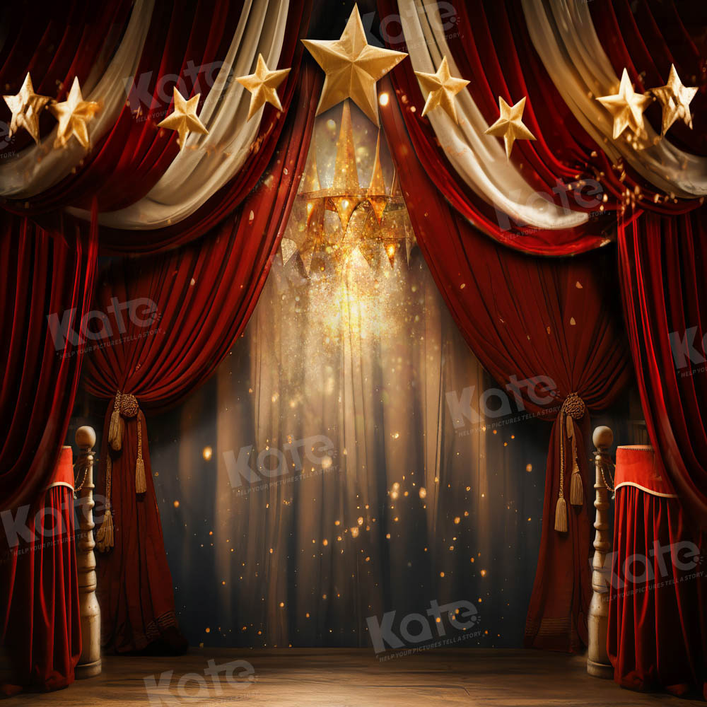 Kate Red Flash Stage Backdrop Designed by Chain Photography - Kate Backdrop AU
