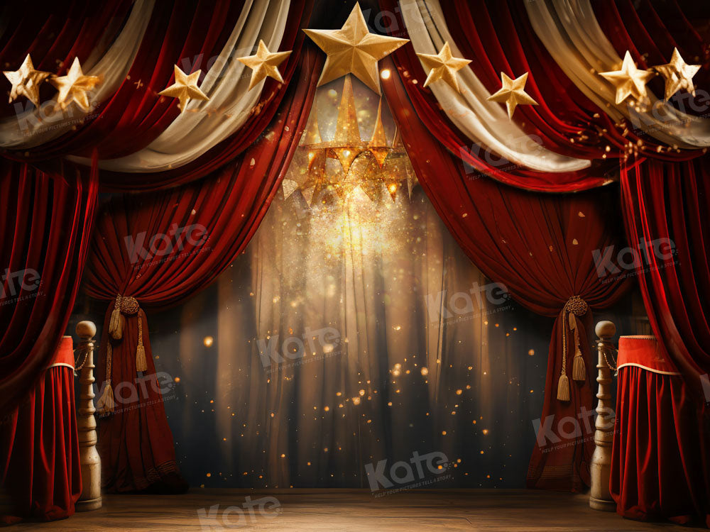 Kate Red Flash Stage Backdrop Designed by Chain Photography - Kate Backdrop AU