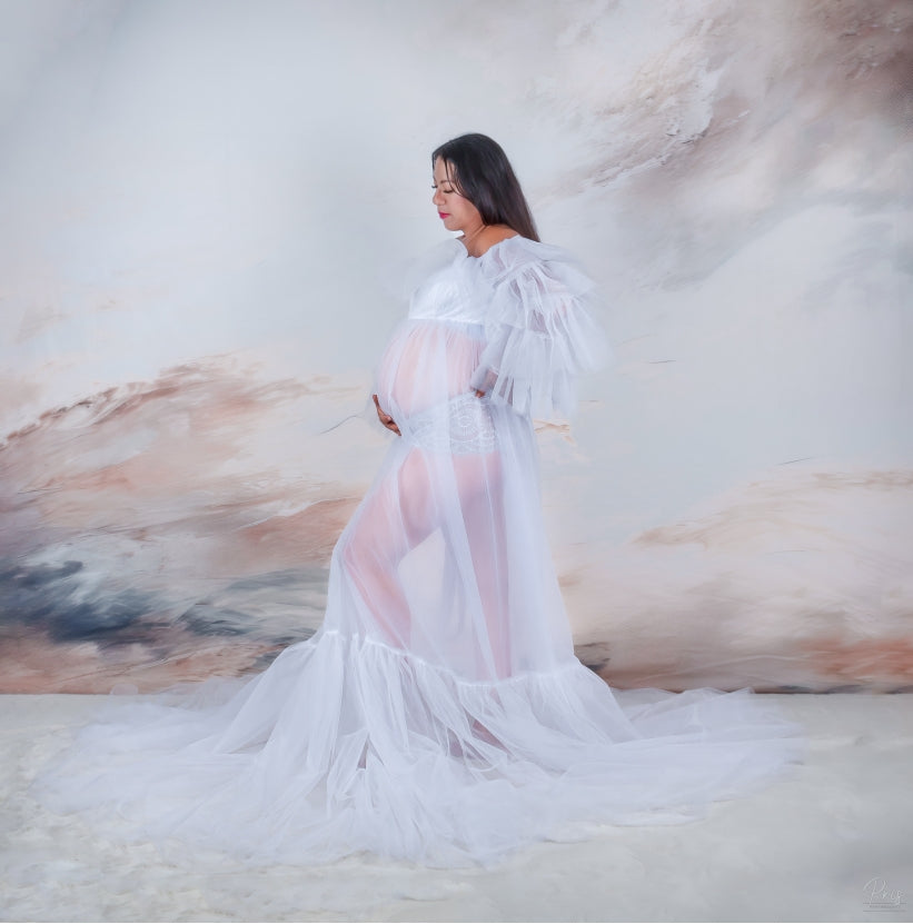 Kate Abstract Taupe Wall Backdrop Designed by Abbas Studio - Kate Backdrop AU