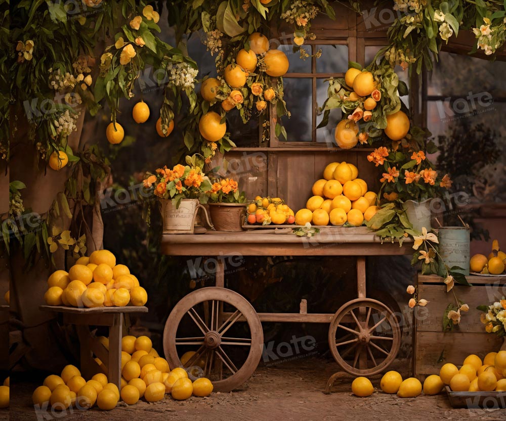 Kate Autumn Orange Tree Room Backdrop for Photography - Kate Backdrop AU