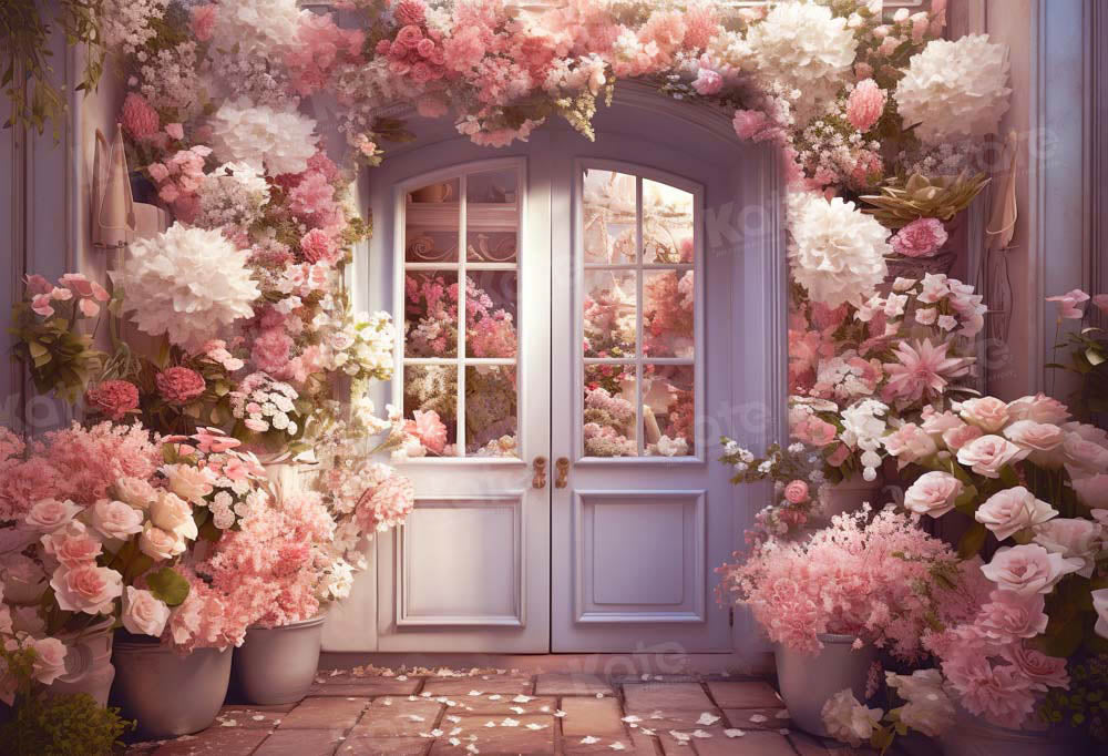 Kate Spring Flower Door Backdrop Designed by Emetselch - Kate Backdrop AU