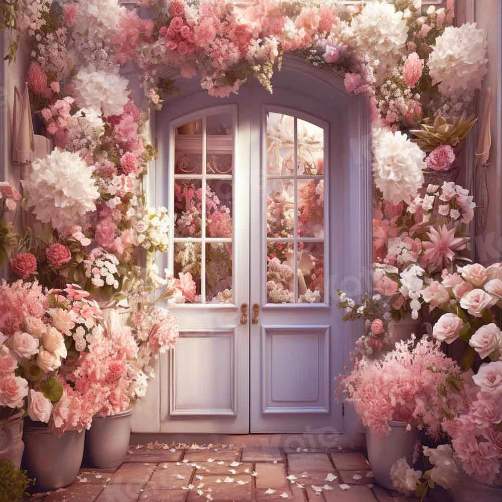 Kate Spring Flower Door Backdrop Designed by Emetselch - Kate Backdrop AU