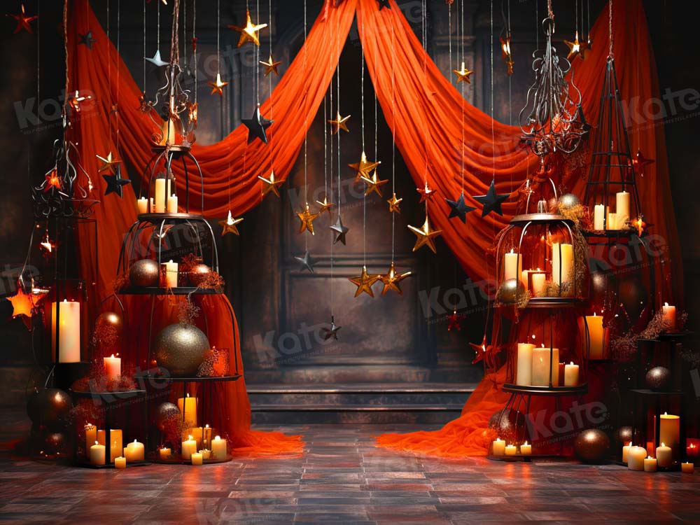 Kate Pentagram Candle Red Stage Backdrop Designed by Emetselch - Kate Backdrop AU