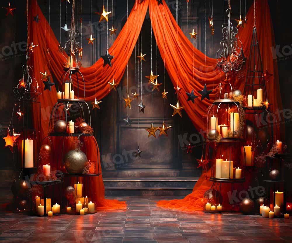 Kate Pentagram Candle Red Stage Backdrop Designed by Emetselch - Kate Backdrop AU