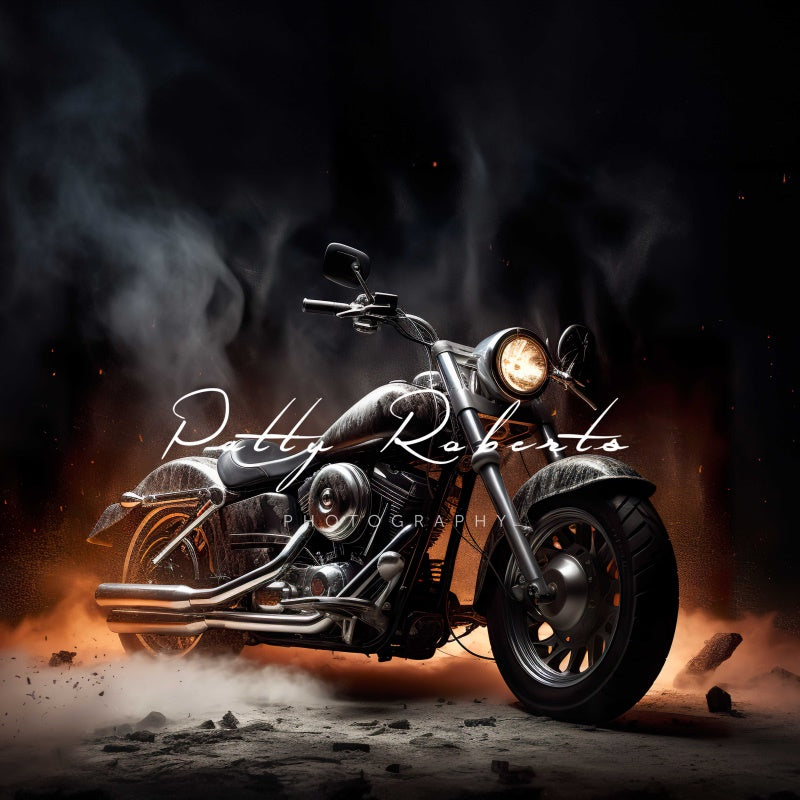 Kate Black Motorcycle Backdrop Designed by Patty Robertss - Kate Backdrop AU