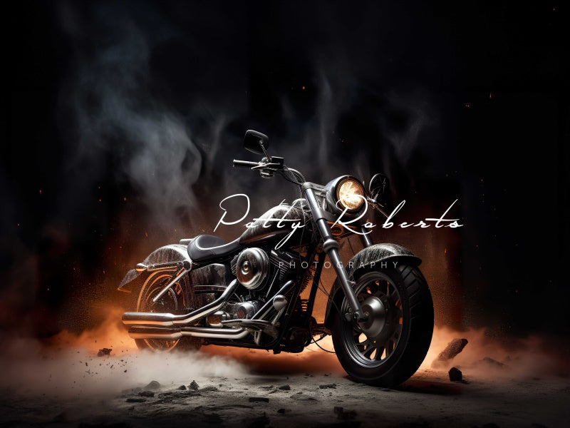 Kate Black Motorcycle Backdrop Designed by Patty Robertss - Kate Backdrop AU