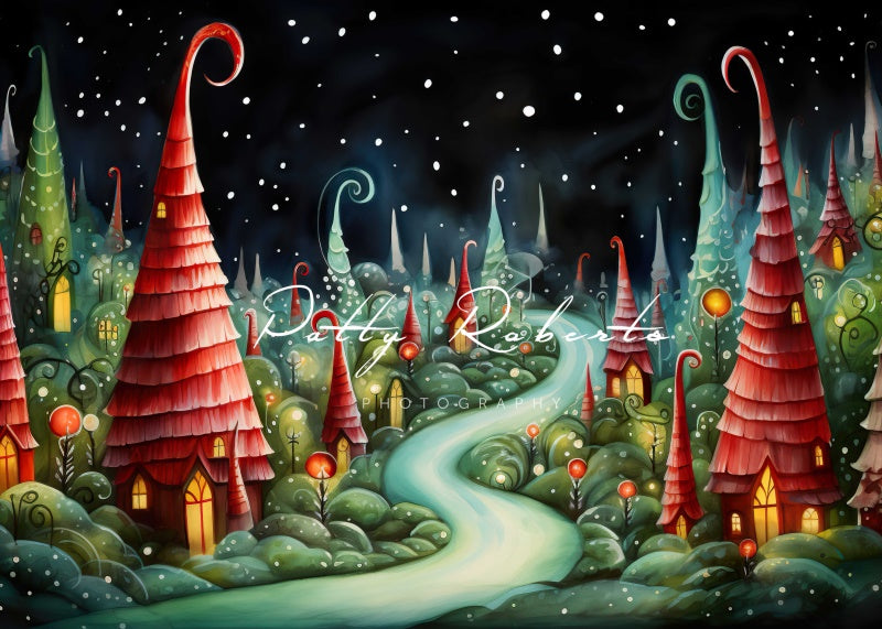 Kate Christmas Fantasy Whoville Backdrop Designed by Patty Robertss - Kate Backdrop AU