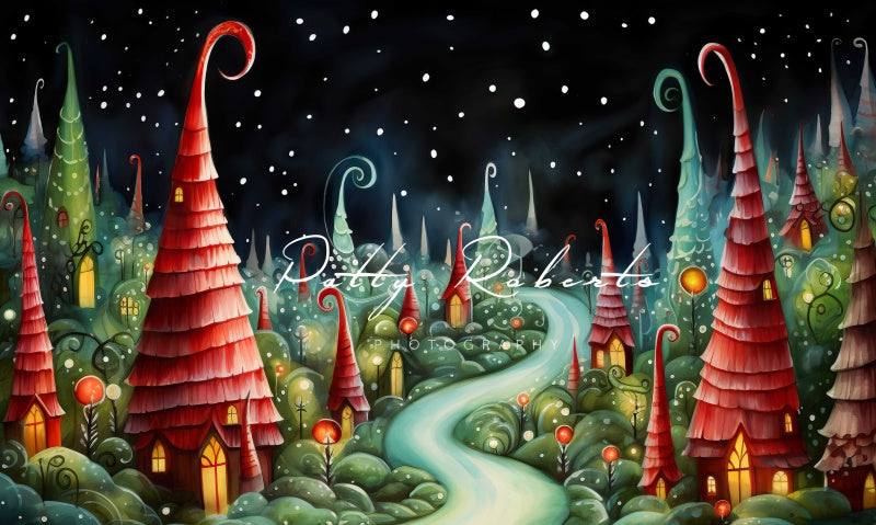 Kate Christmas Fantasy Whoville Backdrop Designed by Patty Robertss - Kate Backdrop AU