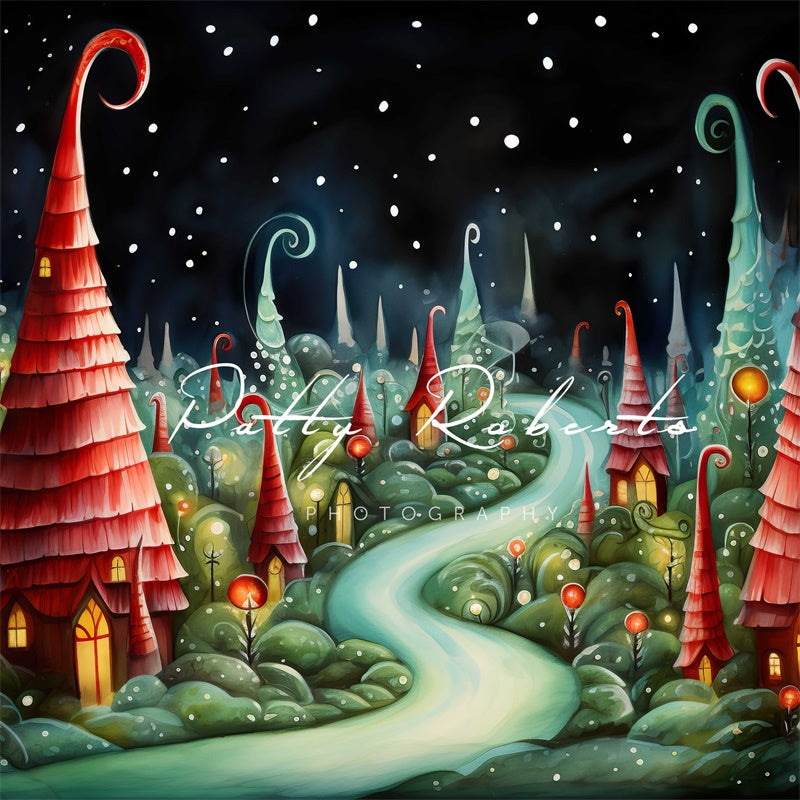 Kate Christmas Fantasy Whoville Backdrop Designed by Patty Robertss - Kate Backdrop AU