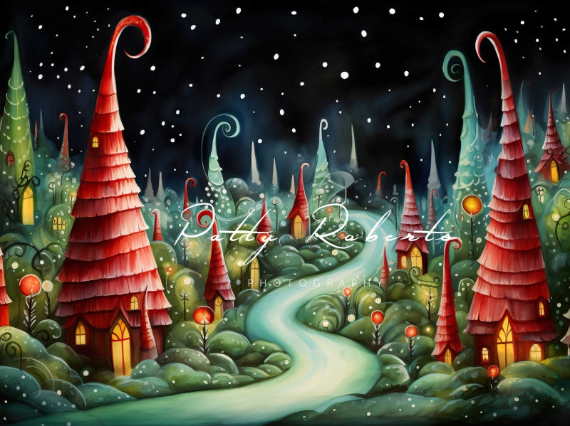 Kate Christmas Fantasy Whoville Backdrop Designed by Patty Robertss - Kate Backdrop AU