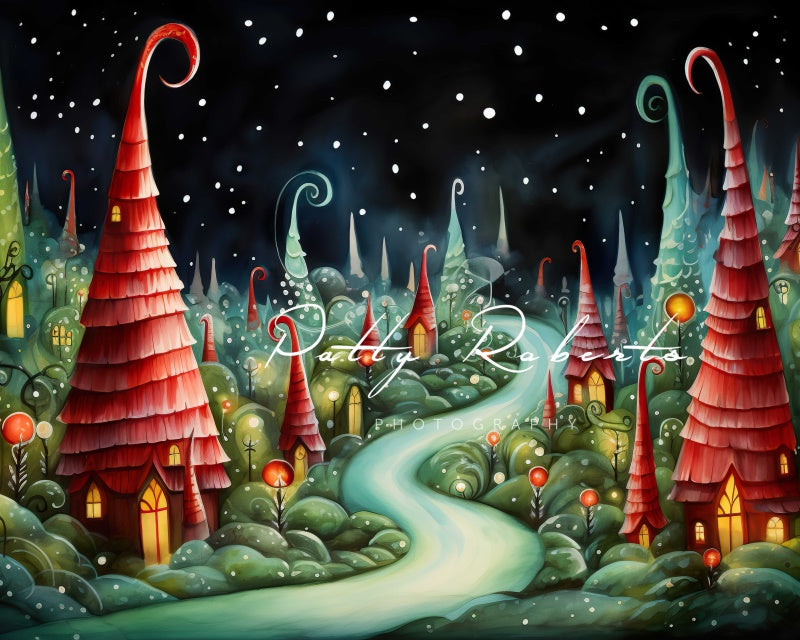 Kate Christmas Fantasy Whoville Backdrop Designed by Patty Robertss - Kate Backdrop AU
