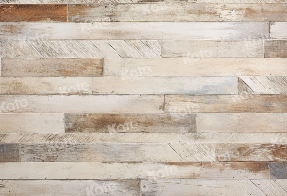 Kate Distressed Striped Wood Floor Backdrop for Photography - Kate Backdrop AU
