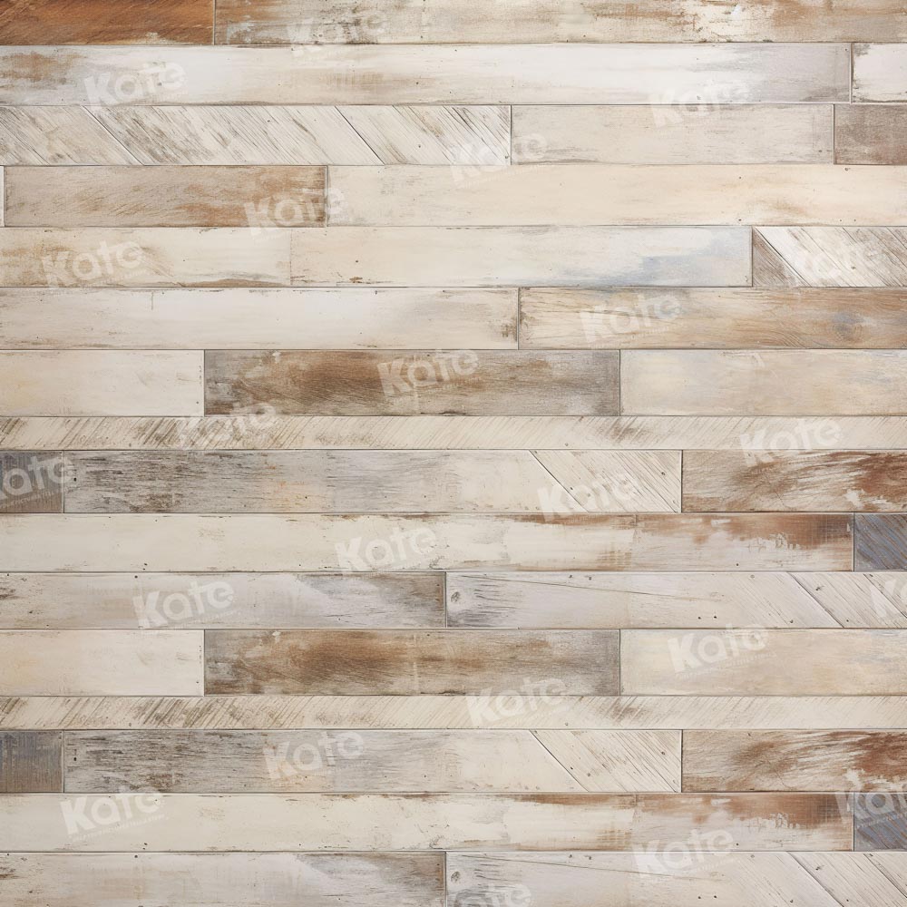 Kate Distressed Striped Wood Floor Backdrop for Photography - Kate Backdrop AU