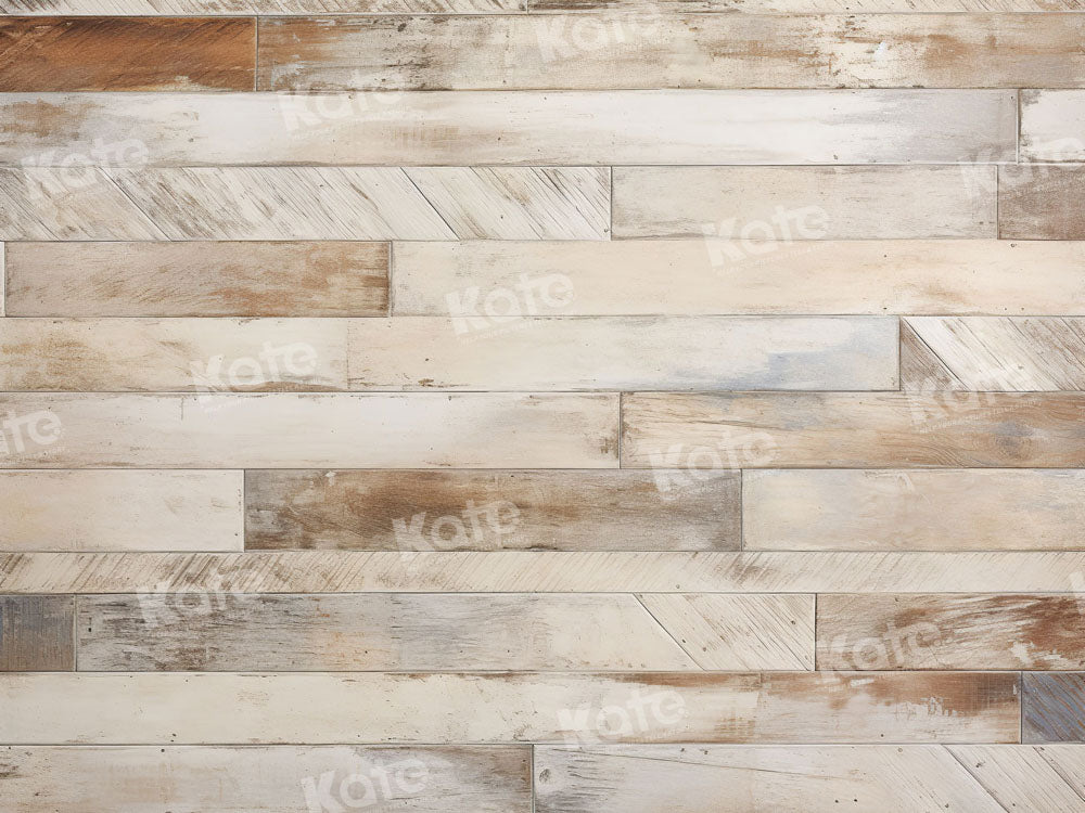 Kate Distressed Striped Wood Floor Backdrop for Photography - Kate Backdrop AU