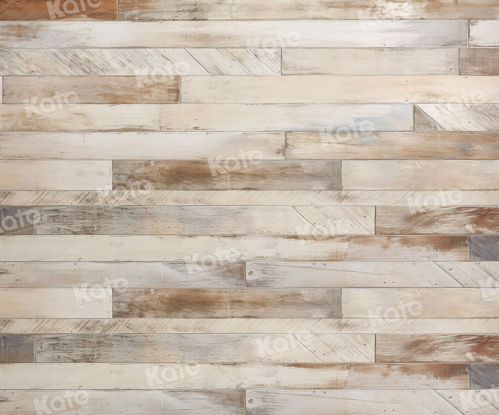 Kate Distressed Striped Wood Floor Backdrop for Photography - Kate Backdrop AU