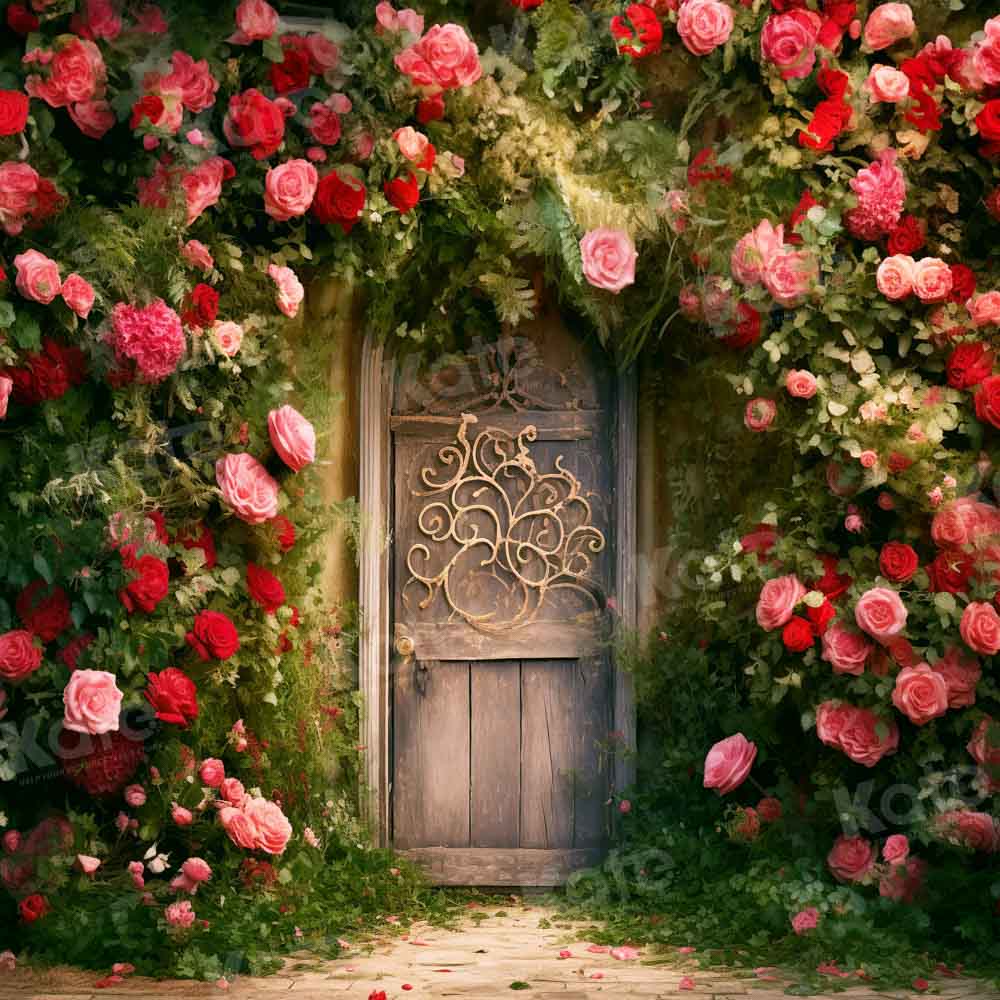 Kate Spring Flower Door Backdrop for Photography - Kate Backdrop AU