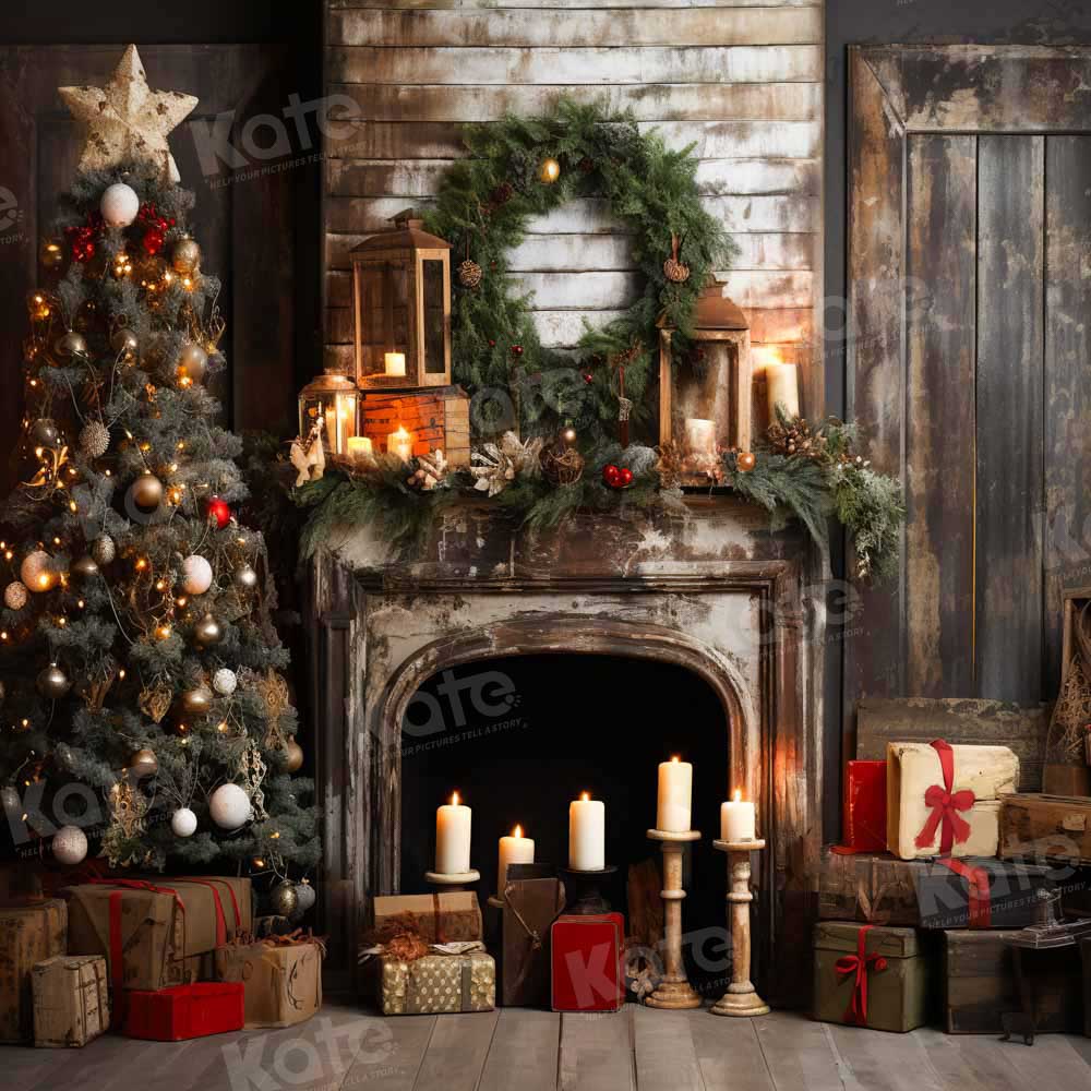 Kate Christmas Tree Candlestick Gift Backdrop Designed by Emetselch