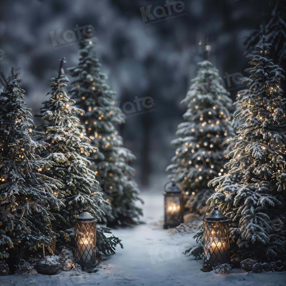 Kate Christmas Tree Winter Snow Backdrop for Photography - Kate Backdrop AU