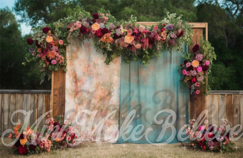 Kate Boho Outdoor Cutains Spring Backdrop Designed by Mini MakeBelieve - Kate Backdrop AU
