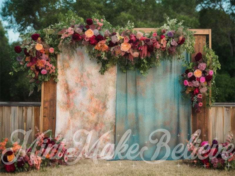 Kate Boho Outdoor Cutains Spring Backdrop Designed by Mini MakeBelieve - Kate Backdrop AU